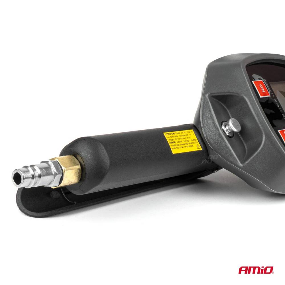 Pistol aer roti cu manometru DIGITAL 16bar, furtun 30cm, baterie 2xAAA, EURO, 04482 Amio