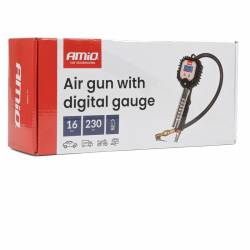 Pistol aer roti cu manometru digital, max. 18bar, furtun 30cm, baterie 2xAA, 04483 Amio Pistol aer roti cu manometru digital, max. 18bar, furtun 30cm, baterie 2xAA, 04483 Amio