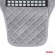 Perna scaun husa cu bile cu suport lombar, 120x45, semi tetiera, margine velur, gri, 04430 Amio