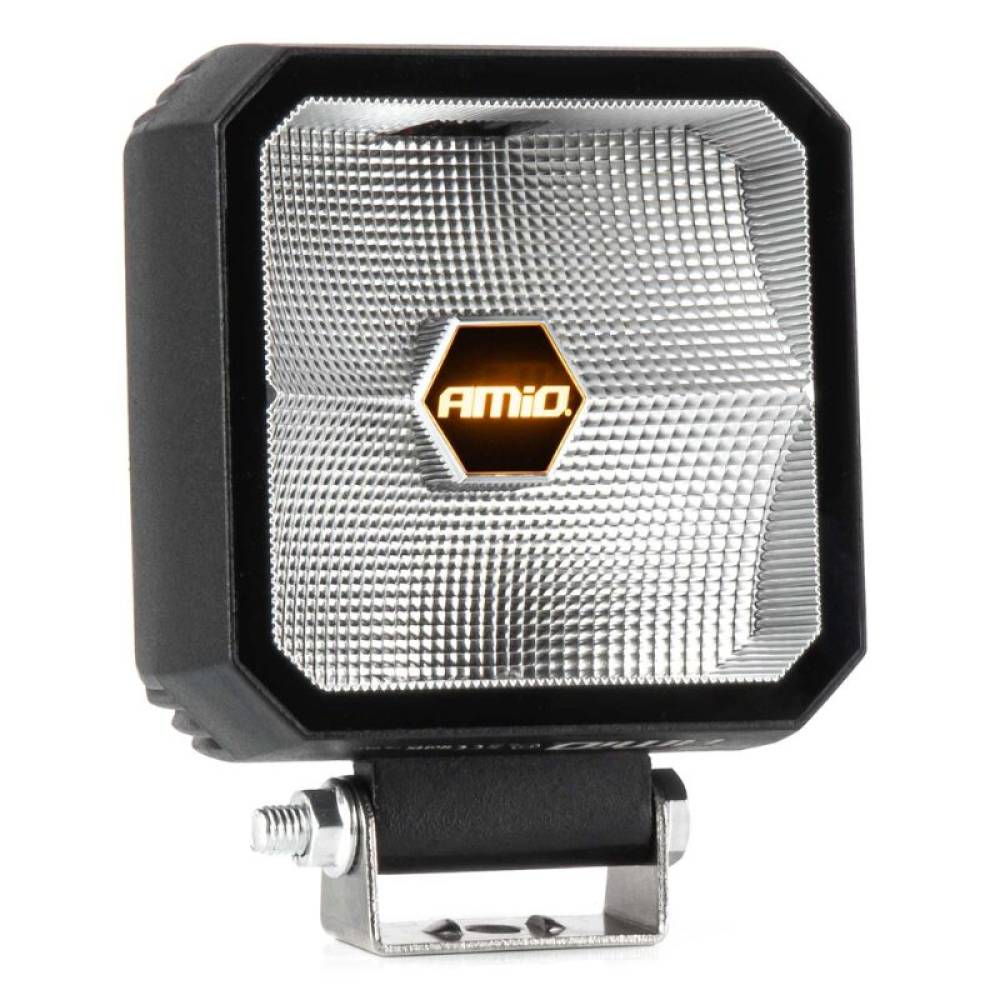 Proiector lucru 110x110x52, LED, 9-50V, 30W, 2100lm, cu pozitie, combo, Amio 04394