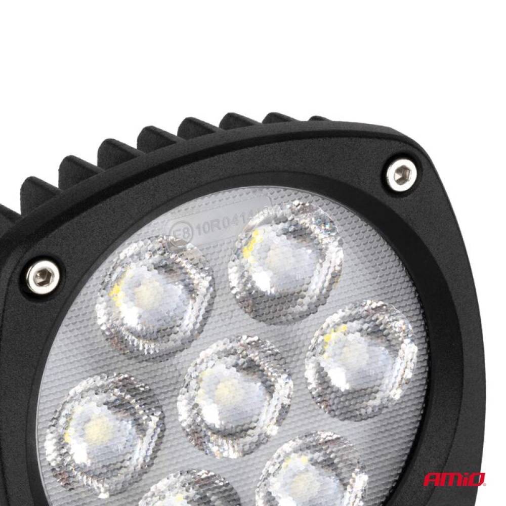 Proiector lucru 108x108x48mm, 9 LED, 9-50V, 25W, 2400lm, COMBO, 04396 Amio