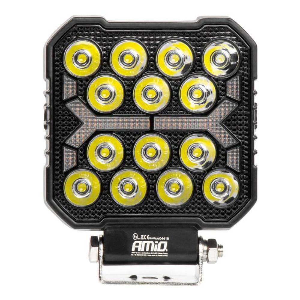 Proiector lucru, 110x110 x38mm, LED, 10-36V/42W, 4200lm, tip spot, stroboscopic, AWL74 Amio 04418 Proiector lucru, 110x110 x38mm, LED, 10-36V/42W, 4200lm, tip spot, stroboscopic, AWL74 Amio 04418
