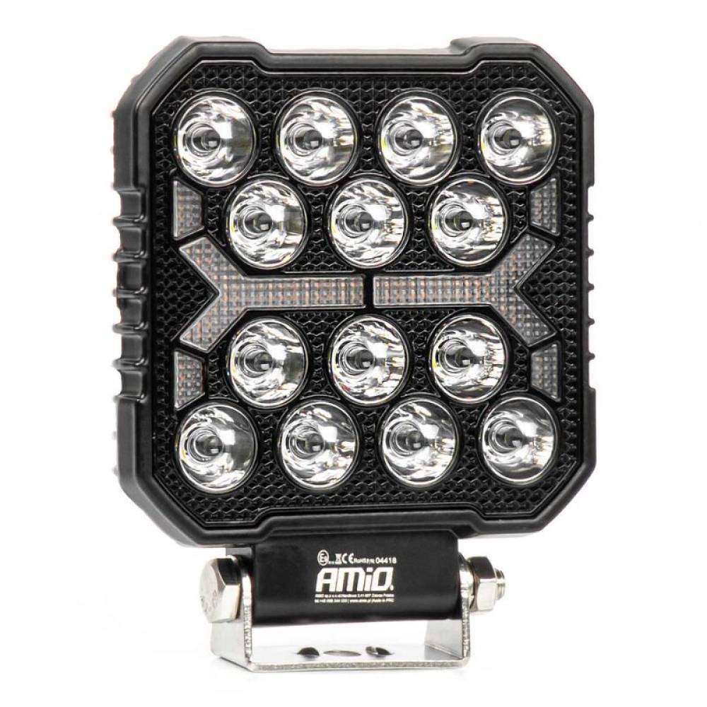 Proiector lucru, 110x110 x38mm, LED, 10-36V/42W, 4200lm, tip spot, stroboscopic, AWL74 Amio 04418 Proiector lucru, 110x110 x38mm, LED, 10-36V/42W, 4200lm, tip spot, stroboscopic, AWL74 Amio 04418