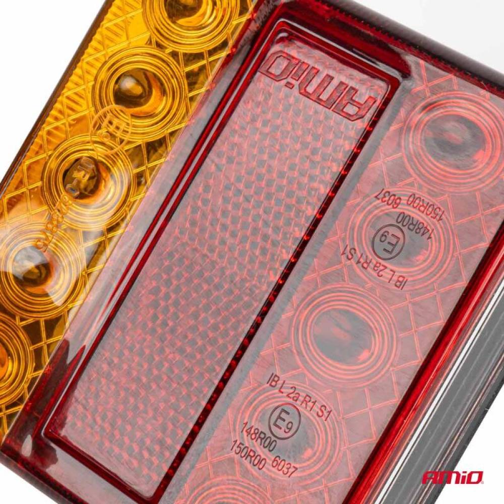 Lampa stop, 100x100cm, 4 functii, cu numar, 04389 Amio