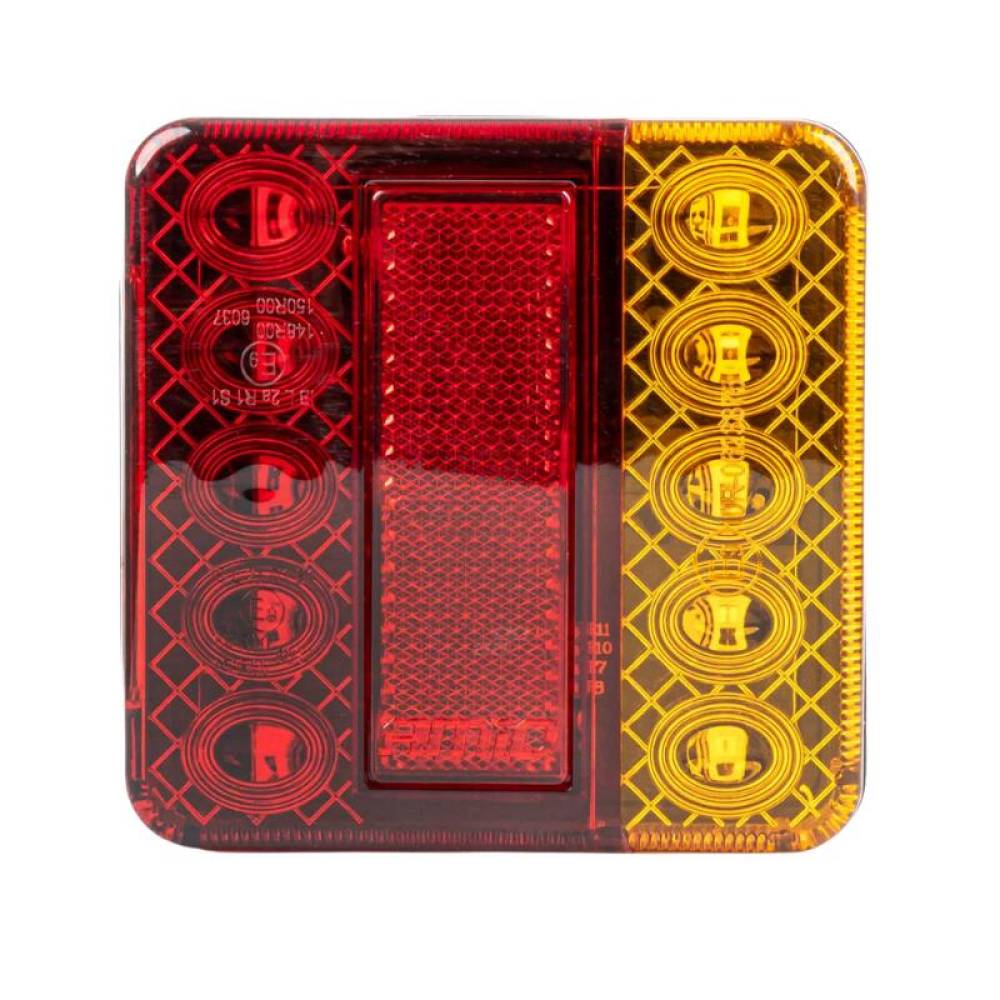 Lampa stop, 100x100cm, 4 functii, cu numar, 04389 Amio