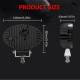 Proiector lucru, 140x90,  LED,  oval, 10-36V, 2400lm, stroboscopic, 04422 Amio