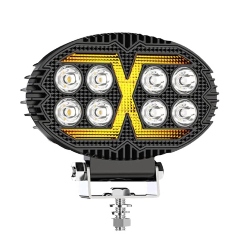 Proiector lucru, 140x90,  LED,  oval, 10-36V, 2400lm, stroboscopic, 04422 Amio