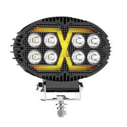 Proiector lucru, 140x90,  LED,  oval, 10-36V, 2400lm, stroboscopic, 04422 Amio