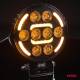 Proiector lucru, fi 110x38mm, LED, 9-36V, 48W, 2400lm, tip spot cu stroboscopic galben, AWL80 04424 Amio
