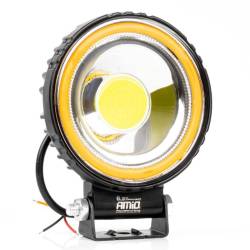 Proiector lucru, fi 110x38mm, LED, 9-36V, 48W, 2400lm, tip flood, stroboscopic galben, AWL80, Amio 04427