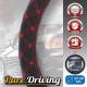 Husa volan, 37-39cm, neagra cu cusatura rosie, imitatie piele, Empire Red, Pure Driving 2505079 Car+