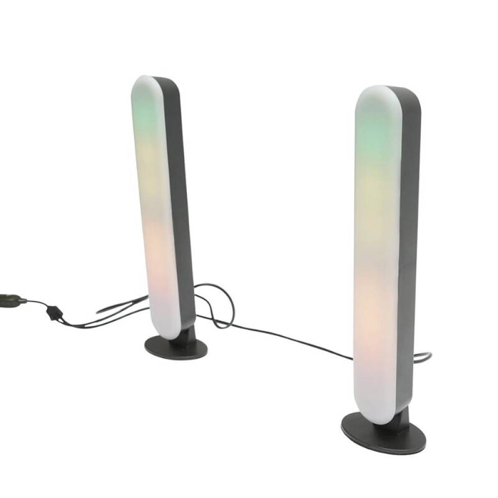 Set de lămpi decorative LED RGB, 5W, cu funcție de dimare, control vocal, mod muzical, efecte dinamice și statice, control prin telecomandă, Bluetooth și aplicație – Raingel, BK79817