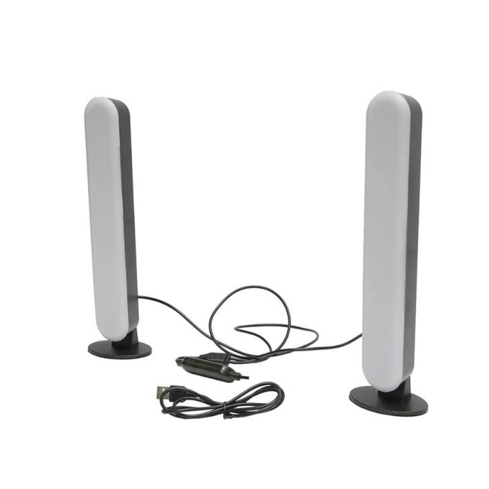 Set de lămpi decorative LED RGB, 5W, cu funcție de dimare, control vocal, mod muzical, efecte dinamice și statice, control prin telecomandă, Bluetooth și aplicație – Raingel, BK79817