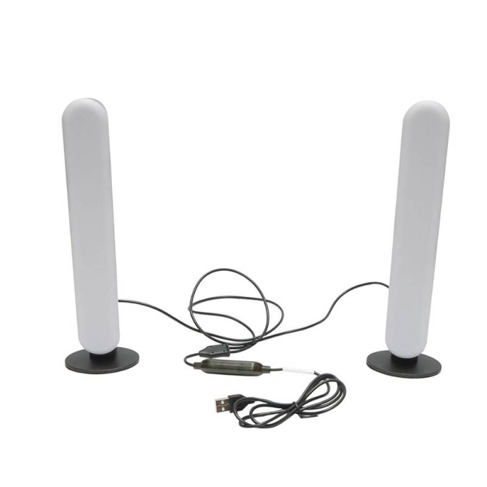 Set de lămpi decorative LED RGB, 5W, cu funcție de dimare, control vocal, mod muzical, efecte dinamice și statice, control prin telecomandă, Bluetooth și aplicație – Raingel, BK79817