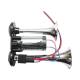 Claxon 12v, cu 2 pipe, compresor, cromat, BK79882