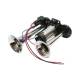 Claxon 12v, cu 2 pipe, compresor, cromat, BK79882