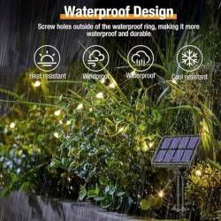 Ghirlanda luminoasa cu incarcare solara, 10m, Led RGB, multicolor, cu telecomanda, Garden of Eden, 79097