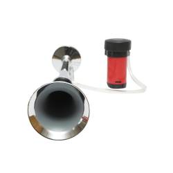 Claxon 12v, pe aer cu compresor, cu 1 pipa, cromat, 79881