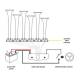 Claxon 12/24V, pe aer cu 6 pipe, 22 melodii, cu telecomanda, BASURI  BABY SHARK v4.0