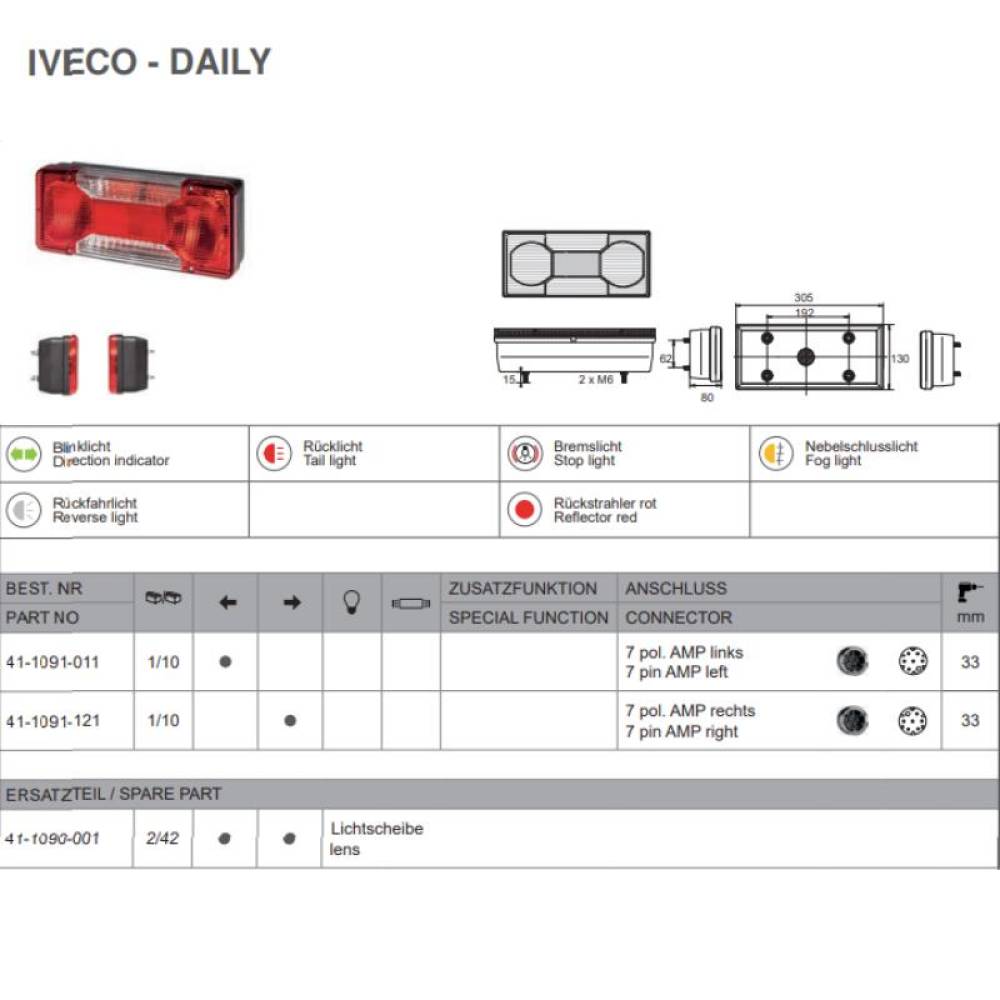 Lampa spate Iveco Daily 3, 12-24V, fara bec, mufa 7pini, set 2 bucati, stanga si dreapta, UCLER 0165 Lbk, , RN30 Lampa spate Iveco Daily 3, 12-24V, fara bec, mufa 7pini, set 2 bucati, stanga si dreapta, UCLER 0165 Lbk, , RN30