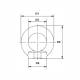 Set 2 bucati inel de ridicare cu surub, M14, max 500kg, DIN580, otel galvanizat,  09522656 UNIQ Damesa