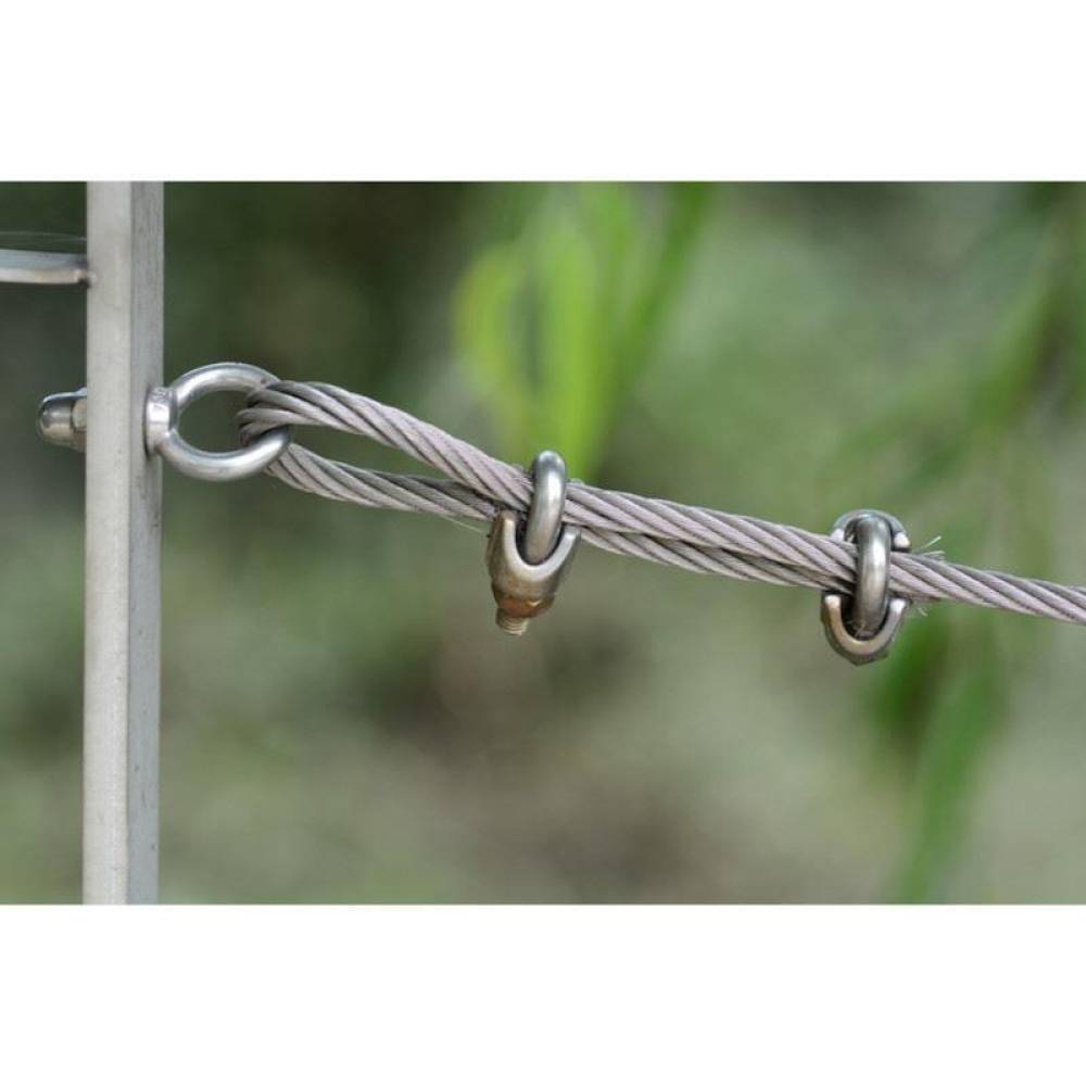 Set 10 bucati brida galvanizata DIN741, pentru cablu fi10, M10, 09520052 UNIQ Set 10 bucati brida galvanizata DIN741, pentru cablu fi10, M10, 09520052 UNIQ