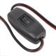 Stecher bricheta (mufa), 12V, cablu 50 cm, cu intrerupator pe fir, Carmotion 63218