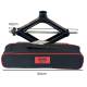 Cric foarfeca 2T, 26-38cm, baza extra lata cu cheie clicket, tampon rotund, MultiLift Black Edition, HEYNER 347.23