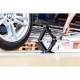 Cric foarfeca 2T, 26-38cm, baza extra lata cu cheie clicket, tampon rotund, MultiLift Black Edition, HEYNER 347.23