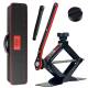 Cric foarfeca 2T, 26-38cm, baza extra lata cu cheie clicket, tampon rotund, MultiLift Black Edition, HEYNER 347.23