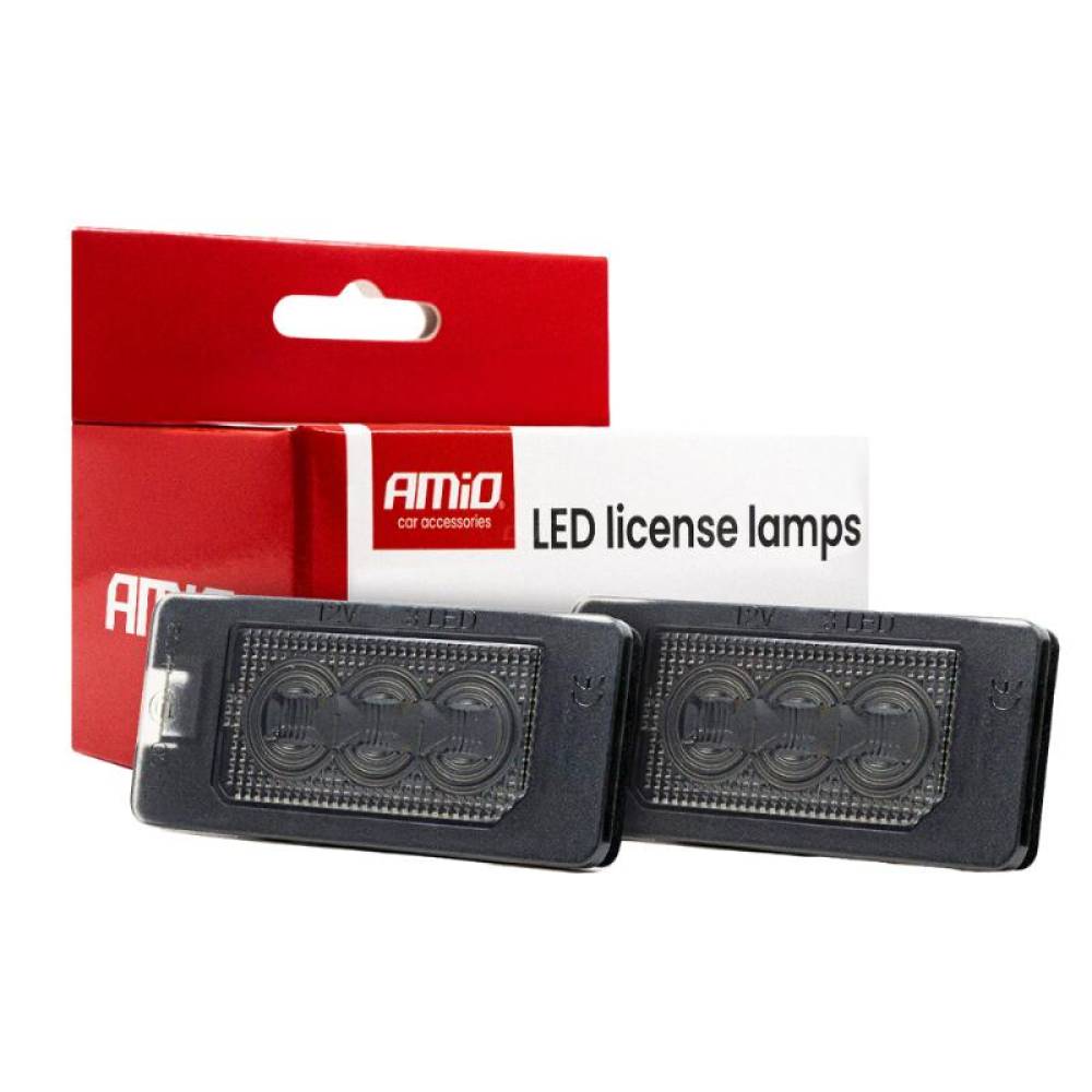 Set 2 bucati lampa numar LED, compatibil BMW E, F, X, M, CLP02 HP SMOKED, AMIO-04539