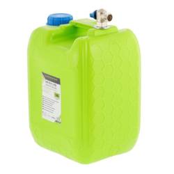 Canistra 10L, cu robinet de metal scurt, verde, Carmotion 63804