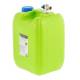 Canistra 10L, cu robinet de metal scurt, verde, Carmotion 63804