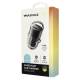 Încărcător auto cu 2 porturi USB, USB-A 18W + USB-C PD 30W, 12–24V, nano scurt cu inel, WAYME 63056