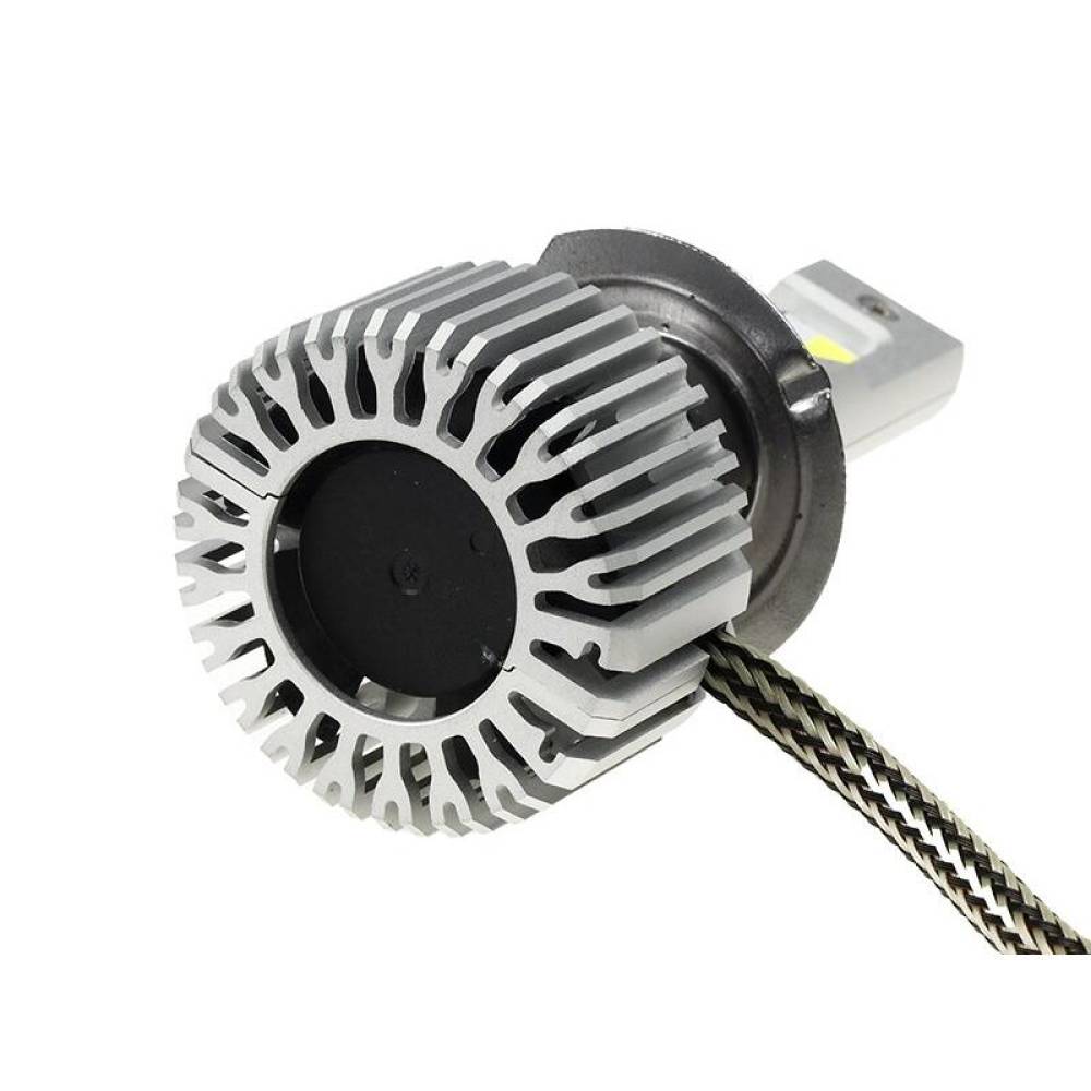 Set 2 becuri H7-H18, 2 x LED CSP, 12V, 60W, 7200 LM, 6000K, 400%, cu radiator ventilat, Seria HL Retrofit, Carmotion Vision 83310