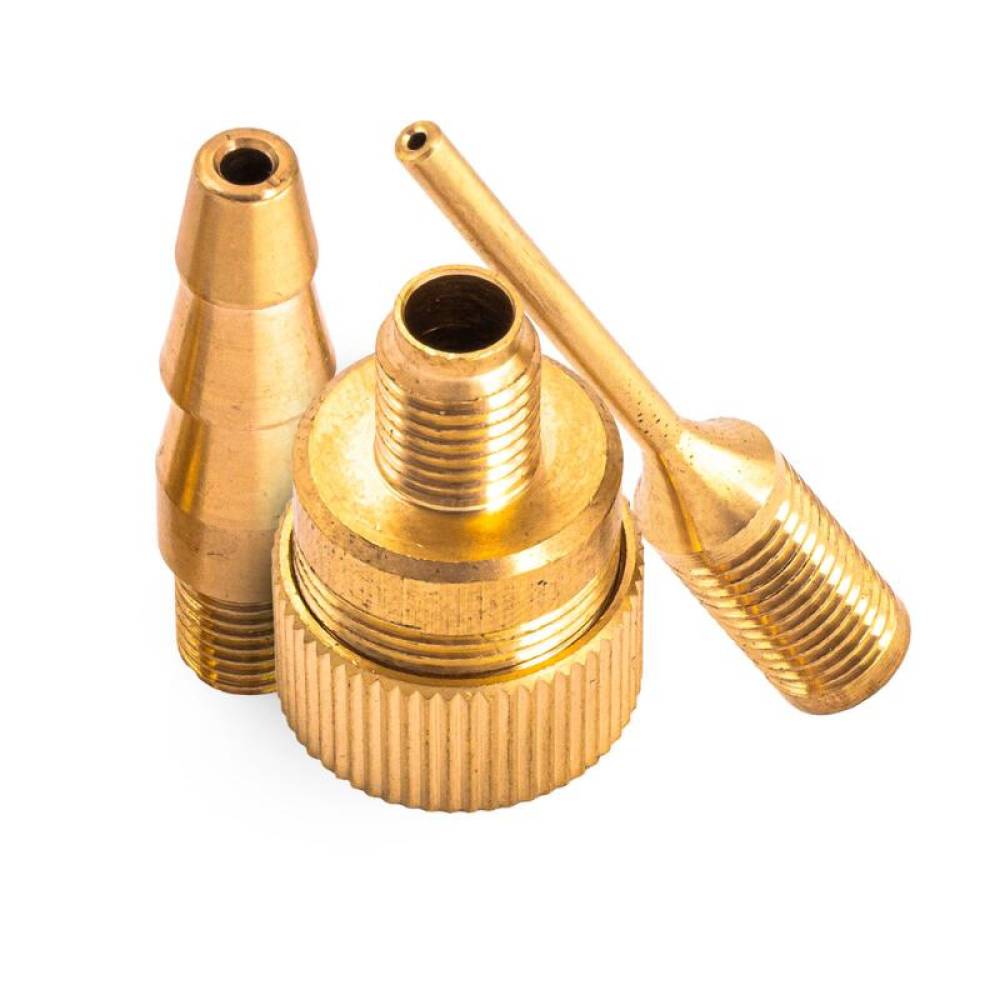 Set 3 bucati Adaptoare pompa, metalice, compresor aer pentru roti, mingi, etc, Amio 04502