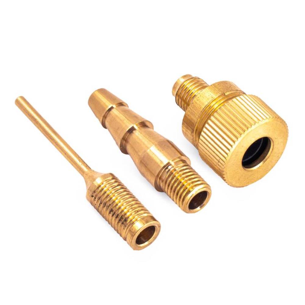 Set 3 bucati Adaptoare pompa, metalice, compresor aer pentru roti, mingi, etc, Amio 04502