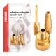 Set 3 bucati Adaptoare pompa, metalice, compresor aer pentru roti, mingi, etc, Amio 04502