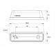 Lampa gabarit 68x19, LED alba, FT-081 B Fristom