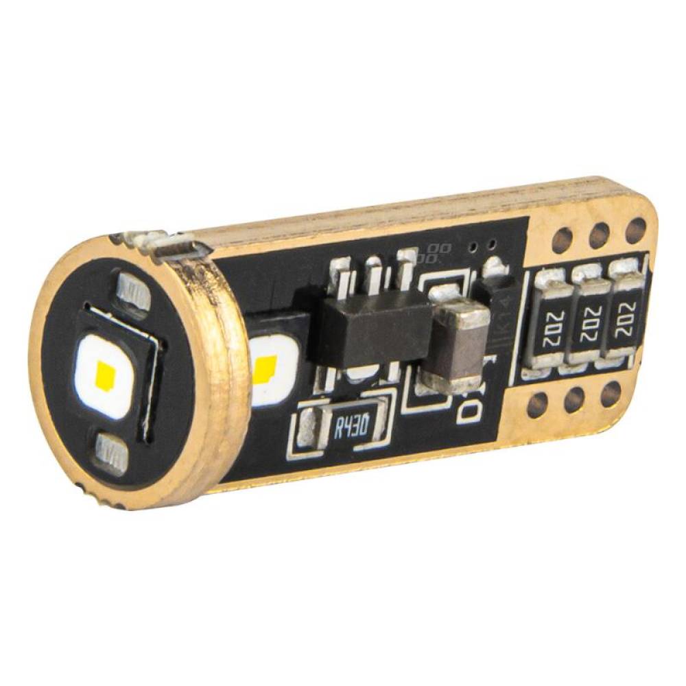 Set 2 becuri T10, W5W, 3SMD 3838, 12-24V, alb, Canbus, Amio 04246