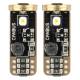 Set 2 becuri T10, W5W, 3SMD 3838, 12-24V, alb, Canbus, Amio 04246