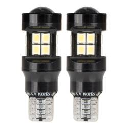Set 2 becuri T15, 15 LED-uri tip SMD 2835, 12/24V, W16W, CANBUS, Amio 04245