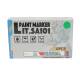 Marker vopsea pe baza de ulei, impermeabil, galben. set 12buc, BK LIT.SA101 PK38