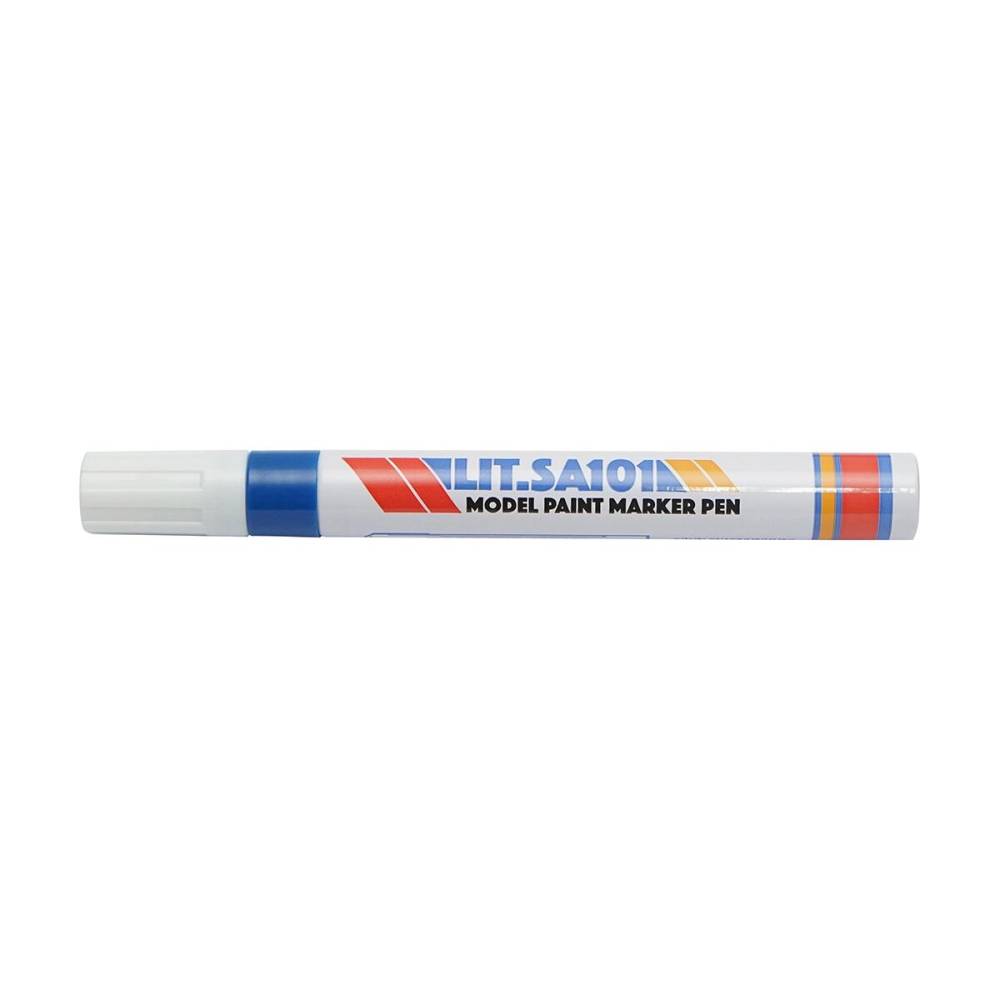 Marker vopsea pe baza de ulei, impermeabil, albastru. set 12buc, BK LIT.SA101 PK39