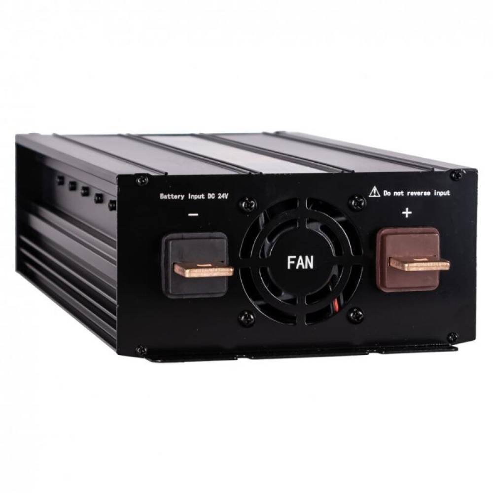 Invertor auto 24V la 230V, 1500W/3000W, priză Schuko cu USB de 2.4 A, Kamar E1929 