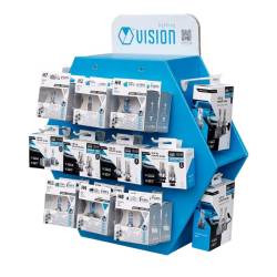 Expozitor Stand de becuri H1, H4, H7, H8, H11, H18, H19, D1S, D2S, Clasice si Led, 20buc, VISION, VSN16 Expozitor Stand de becuri H1, H4, H7, H8, H11, H18, H19, D1S, D2S, Clasice si Led, 20buc, VISION, VSN16