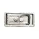 Inchidere laterala incastrata, inox, 270x130x23.5mm, incuietoare usa camion, duba frigo, bkUH03