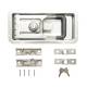 Inchidere laterala incastrata, inox, 270x130x23.5mm, incuietoare usa camion, duba frigo, bkUH03