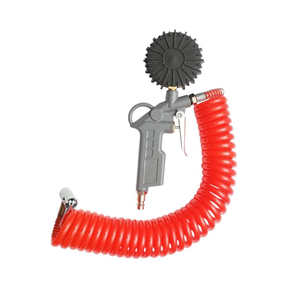 Pistol aer roti cu manom si furtun spiralat 5m, 0-16 bar, BKRK63 Pistol aer roti cu manom si furtun spiralat 5m, 0-16 bar, BKRK63