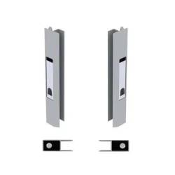 Inchizator oblon interior stg, profil aluminiu, maner otel zincat, 400mm, bkuh11